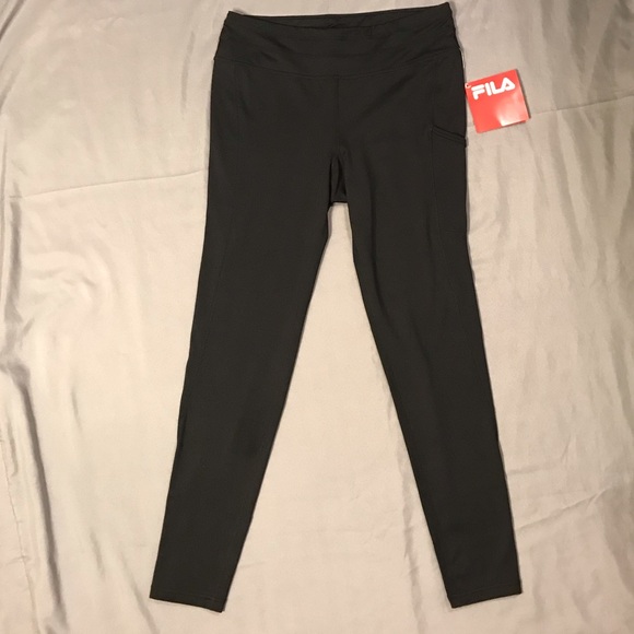Black Fila Athletic Pants w/Pocket, Medium, NWT! - Picture 1 of 16